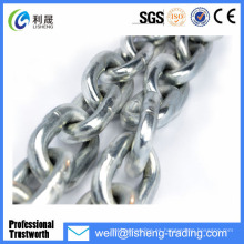 DIN766 Hierro galvanizado cadenas de enlace de acero corto